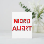 Nerd Alert Briefkaart (Staand voorkant)