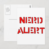 Nerd Alert Briefkaart (Voorkant / Achterkant)