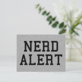 Nerd Alert Funny Quote Briefkaart (Staand voorkant)