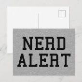 Nerd Alert Funny Quote Briefkaart (Voorkant / Achterkant)