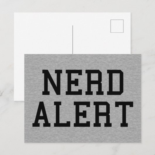 Nerd Alert Funny Quote Briefkaart (Voorkant / Achterkant)