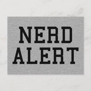 Nerd Alert Funny Quote Briefkaart