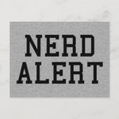 Nerd Alert Funny Quote Briefkaart (Voorkant)