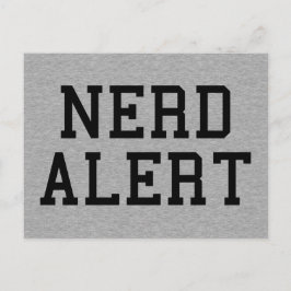 Nerd Alert Funny Quote Briefkaart