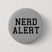 Nerd Alert Funny Quote Ronde Button 5,7 Cm (Voorkant)