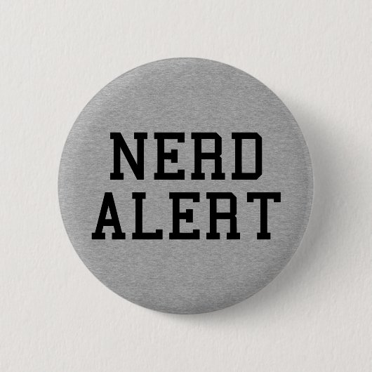 Nerd Alert Funny Quote Ronde Button 5,7 Cm (Voorkant)