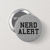 Nerd Alert Funny Quote Ronde Button 5,7 Cm (Voorkant /achterkant)