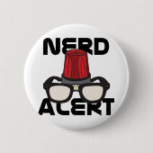 Nerd Alert. Ronde Button 5,7 Cm (Voorkant)