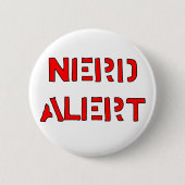 Nerd Alert Ronde Button 5,7 Cm (Voorkant)