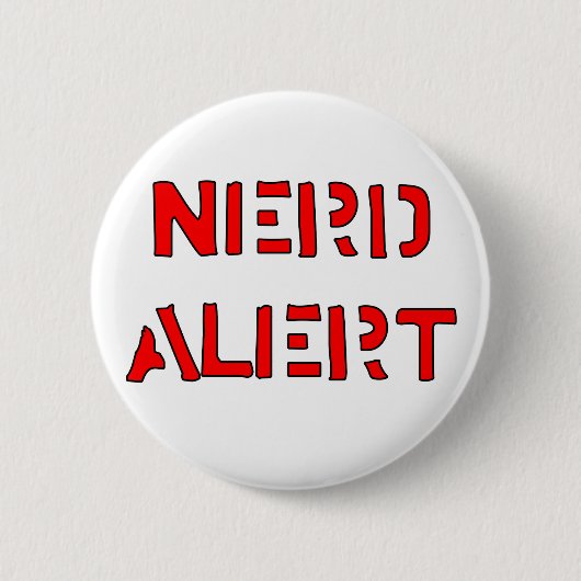 Nerd Alert Ronde Button 5,7 Cm (Voorkant)