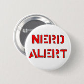 Nerd Alert Ronde Button 5,7 Cm (Voorkant /achterkant)
