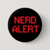 Nerd Alert Ronde Button 5,7 Cm (Voorkant)