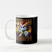 Nerd Alert - S - Angry Anime Dragon Sticker Koffiemok (Links)