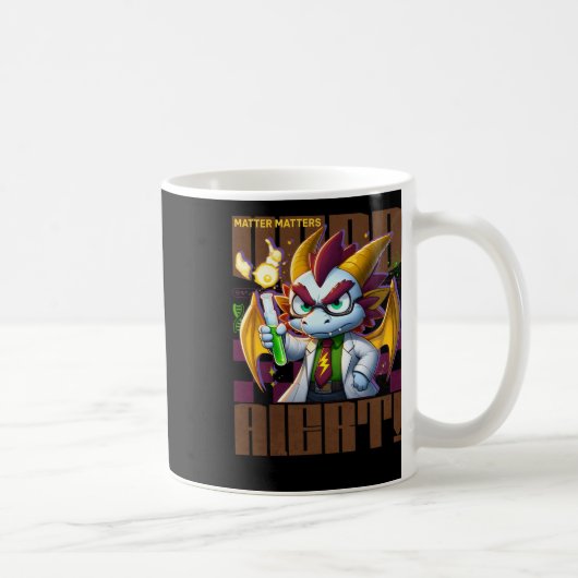 Nerd Alert - S - Angry Anime Dragon Sticker Koffiemok (Rechts)