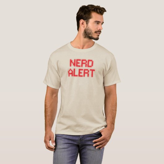 Nerd Alert T-shirt (Voorkant volledig)