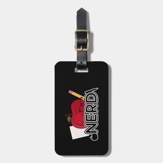 Nerd Bagagelabel (Voorkant verticaal)