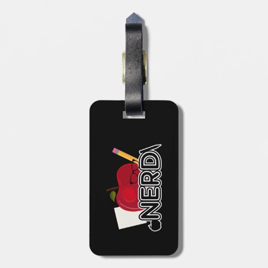Nerd Bagagelabel (Achterkant verticaal)