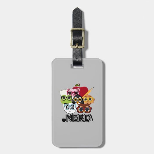 Nerd Bagagelabel (Voorkant verticaal)