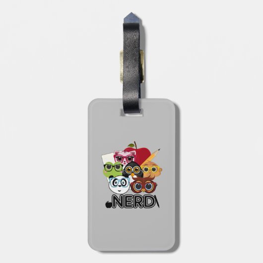 Nerd Bagagelabel (Achterkant verticaal)