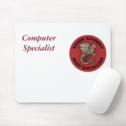 Nerd Battalion "Computer Specialist" mousepad Muismat (Met muis)