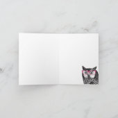 Nerd Bird  Graphic Uil Notecards Kaart (Binnen)