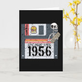 Nerd Birthday 1956 Kaart (Gele Bloem)