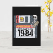 Nerd Birthday 1984 Kaart (Gele Bloem)