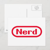 Nerd Briefkaart (Voorkant / Achterkant)
