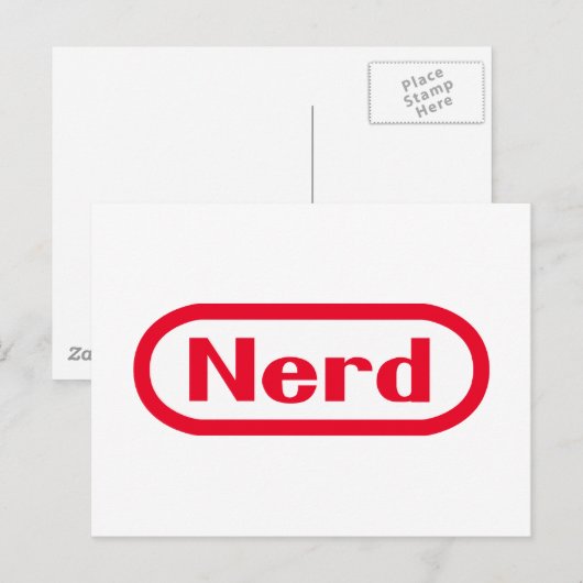 Nerd Briefkaart (Voorkant / Achterkant)