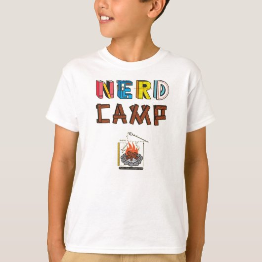 Nerd Camp Kinderen T-Shirt (Voorkant)