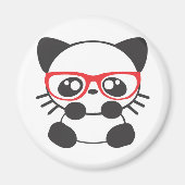 Nerd Cat Magneet (Voorkant)