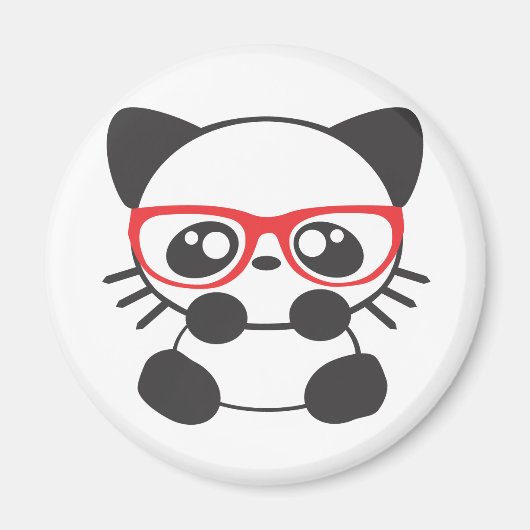 Nerd Cat Magneet (Voorkant)