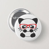 Nerd Cat Ronde Button 5,7 Cm (Voorkant /achterkant)