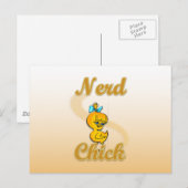 Nerd Chick Briefkaart (Voorkant / Achterkant)