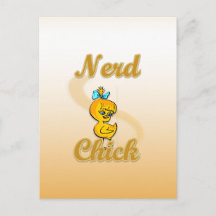 Nerd Chick Briefkaart