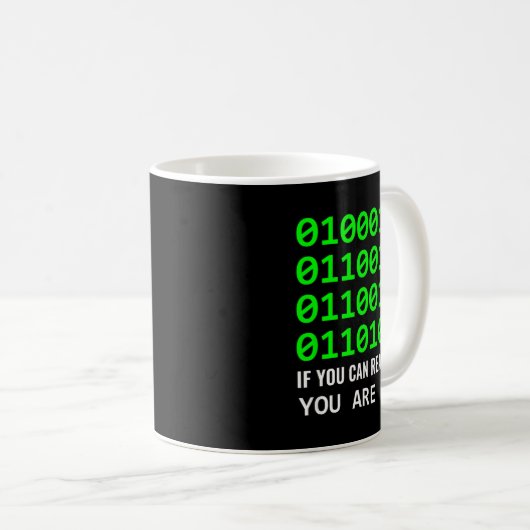 Nerd Computer Binaire Code Softwareontwikkelaar Koffiemok (Voorkant rechts)
