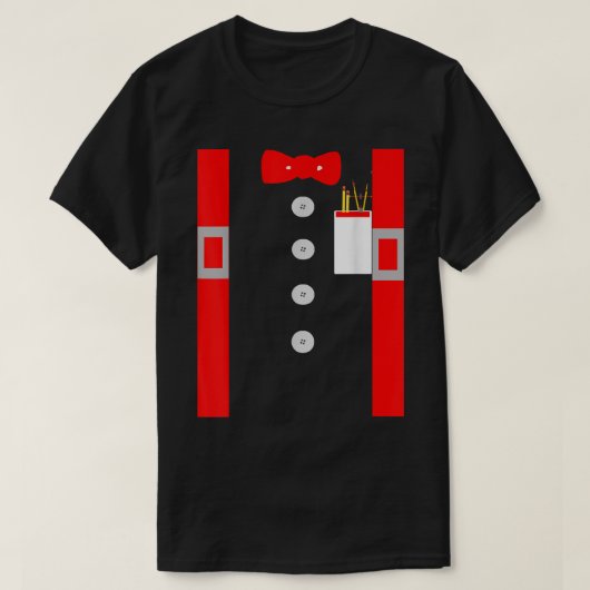 Nerd Costume Shirt Red Suspenders Pocket Protector (Design voorkant)
