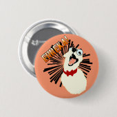 Nerd Dog Ronde Button 5,7 Cm (Voorkant /achterkant)