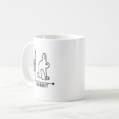 Nerd Duck Rabbit Math Physics Geek Koffiemok (Voorkant links)