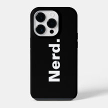 Nerd één woord witte tekst minimalisme grappig ont