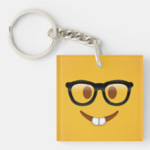 Nerd Emoji Sleutelhanger (voorkant)