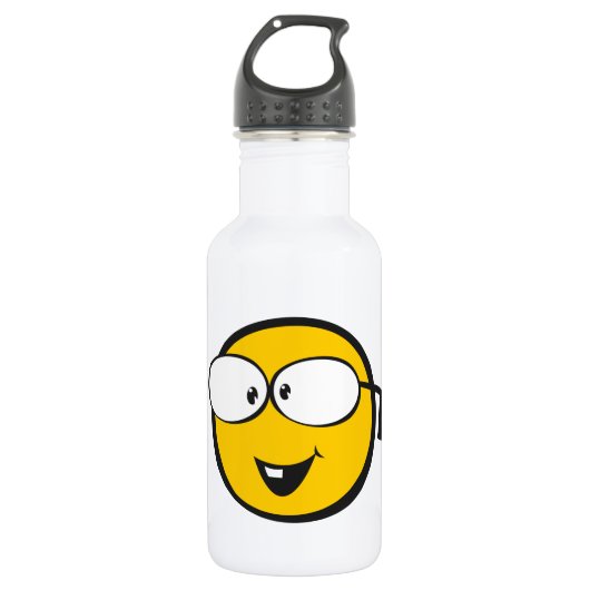 Nerd Emoji Waterfles (Voorkant)