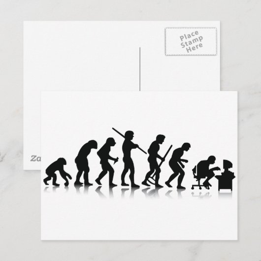 Nerd Evolution Briefkaart (Voorkant / Achterkant)