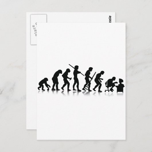 Nerd Evolution Briefkaart (Voorkant / Achterkant)