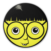 Nerd Face Keramische Knop (Voorkant)