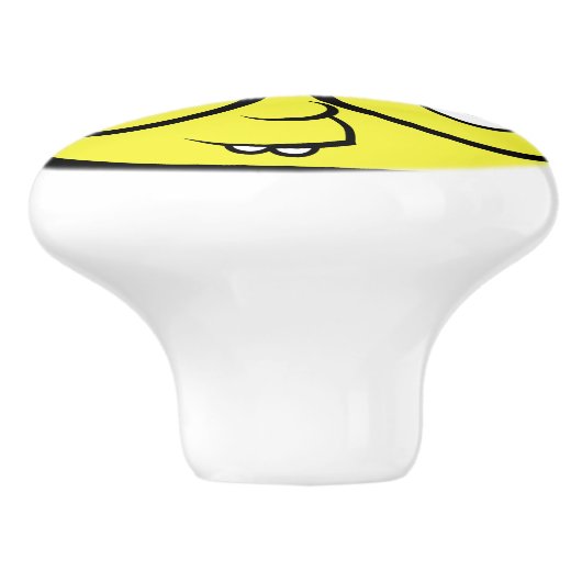 Nerd Face Keramische Knop (Zijkant)