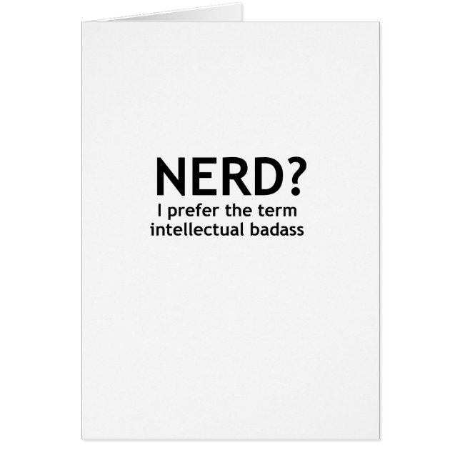 Nerd? Funny, geeky design (Voorkant)