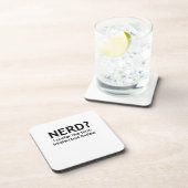 Nerd? Funny, geeky design Drankjes Onderzetter (Rechterzijde)
