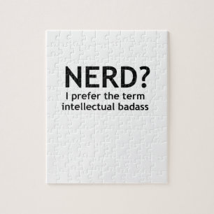 Nerd? Funny, geeky design Legpuzzel