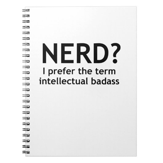 Nerd? Funny, geeky design Notitieboek (Voorkant)